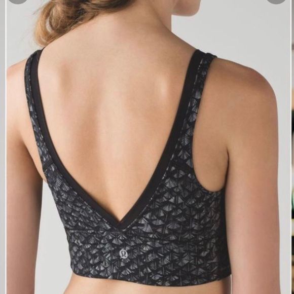 Lululemon featherlight bra irridescent multi black/black - Picture 3 of 10